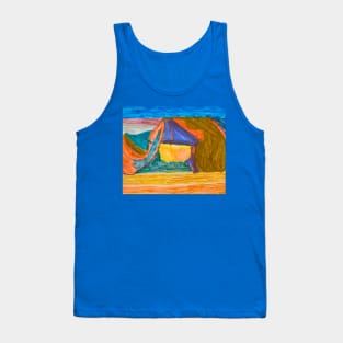 Twenty Two Different Colourful Shapes With Colourful Background Tank Top